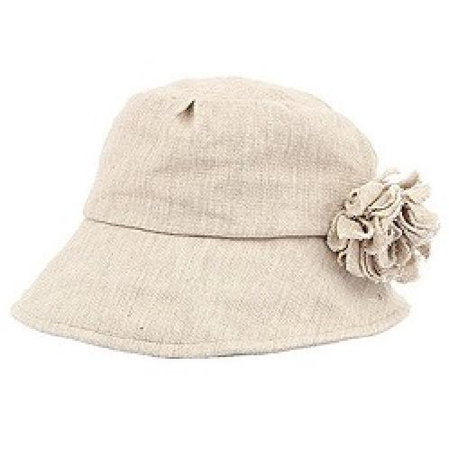 TNC H-235 100%cotton Bucket Hats Flower Free size brown, beige, khaki